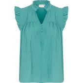 Kaffe Blusa 'KALiany' turquesa
