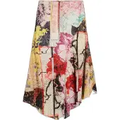 Desigual Saia amarelo / cor-de-rosa / vermelho / preto