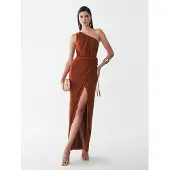 BWLDR Vestido 'Emilie' castanho