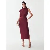 BWLDR Vestido 'Alias' vermelho vinho
