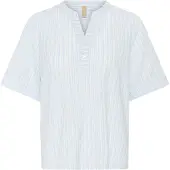 Culture Blusa 'CUjilana' azul fumado / branco