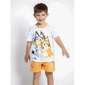 Bluey Pijama De Manga Curta Bluey
