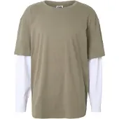 Urban Classics Camisa oliveira / branco