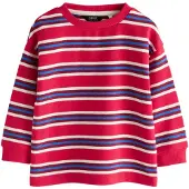 Next Camisola azul / granadina / vermelho escuro / branco