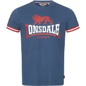 Lonsdale Camisa 'Kergord' azul pombo / vermelho / branco