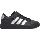Adidas Sapatilhas 'GRAND COURT 3.0' preto / prata