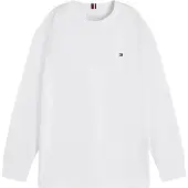 Tommy Hilfiger Kids Camisola 'Essential Flag Embroidery Long Sleeve' navy / vermelho / branco