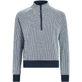 Adidas Pullover desportivo 'GIRLS TEXTURED QUARTER ZIP' navy / branco