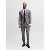 Jack & jones Premium Fato 'Franco' cinzento claro