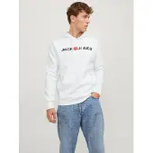 Jack & Jones Sweatshirt 'Corp' vermelho / preto / branco