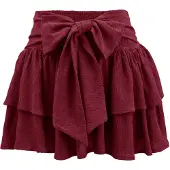 Imily Bela Saia vermelho escuro