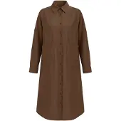 Imily Bela Vestidos camiseiros castanho