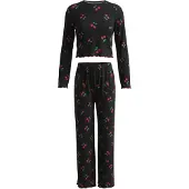 Imily Bela Pijama mistura de cores / preto