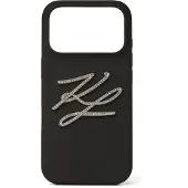 Karl Lagerfeld Capas para smartphones ' SIGNATURE IPHONE 17 PRO ' preto