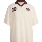 Adidas Camisa funcionais 'Farm Rio Tropical Club' bege claro / castanho escuro