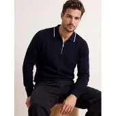 Trendyol Pullover navy / branco