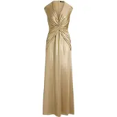 Ralph Lauren Vestido de festa camelo