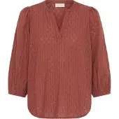 Kaffe Blusa 'Bea' castanho escuro