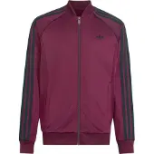 Adidas Originals Casaco em moletão 'SST' borgonha / preto