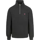 Levi's Sweatshirt 'Original Housemark Quarter-Zip Pullover' vermelho / preto / branco