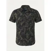 KOROSHI Camisa cáqui / verde escuro