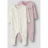Name it Pijama azul / rosa escurecido / branco lã
