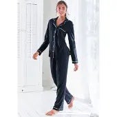 s.Oliver Pijama azul noturno / branco