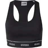 GUESS Top 'Alba' preto / branco