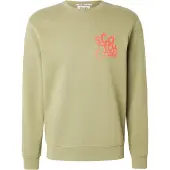 Scotch & Soda Sweatshirt oliveira / vermelho-alaranjado