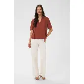Kaffe Blusa castanho escuro