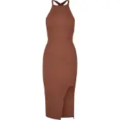 Urban Classics Vestido Midi Sem Mangas Crossed Back