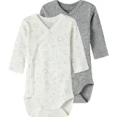Name it Body De Manga Comprida Wrap Cloud 2 Unidades