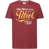 Petrol Industries Camisa 'Classic' amarelo / vermelho fogo / branco