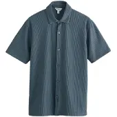 Next Camisa azul fumado