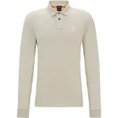 BOSS para homem. 50507704 Pólo bege Passerby (M), Casual, Algodão, Manga comprida