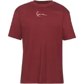 Karl kani Camisa vermelho escuro / branco