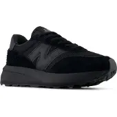 New Balance unisex. U370V1 Ténis de couro 370 preto (43), 1 a 3cm, Cordão, Casual