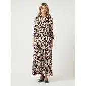 Y.A.S Vestido Longo De Manga 3/4 Savanna