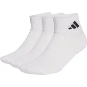 Adidas Meias de desporto 'CUSHIONED SPORTSWEAR ANKLE 3 PAIR PACK' preto / branco / branco lã