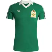 Adidas Camisola de futebol 'Mexiko 1986' mel / verde escuro / branco