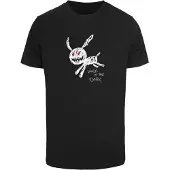 Mister tee Camisa 'Walk In The Dark' vermelho / preto / branco