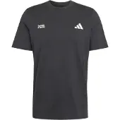 Adidas Camisa funcionais 'RUN ESSENTIALS GRAPHIC' preto / branco