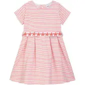 DANAMADE Vestido 'DGERDA' laranja / branco