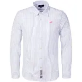 La Martina Camisa azul claro / branco