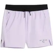 Puma Calças de desporto 'x HYROX PWRMODE' cinzento / roxo pastel / preto