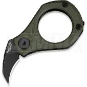 CIVIVI Navalha Pyrus, OD Green G-10, Black Stonewash