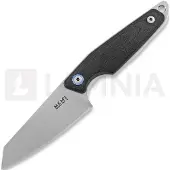 MKM-Maniago Knife Makers MKM Makro 2 Sheepfoot, Stonewashed, Black G10 faca fixa, Jesper Voxnaes design