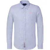 La Martina Camisa azul claro / branco