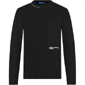 Karl lagerfeld JEANS Pullover preto / branco