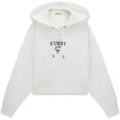GUESS Sweatshirt verde / preto / branco